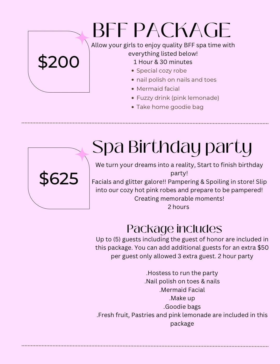 Spa Birthday Party for Kids!